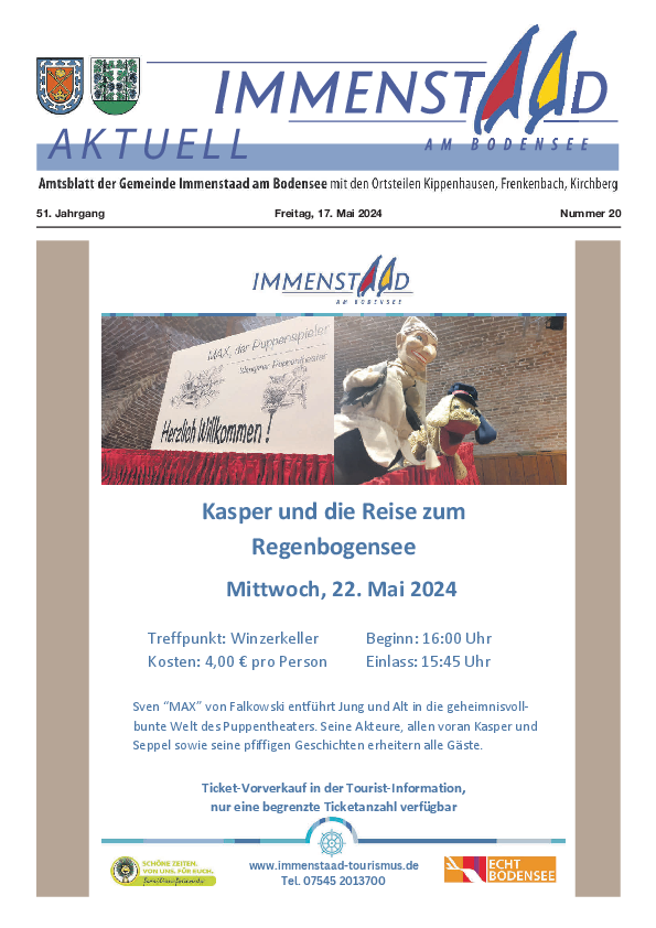  Mitteilungsblatt Immenstaad KW 20 (17.05.2024) 